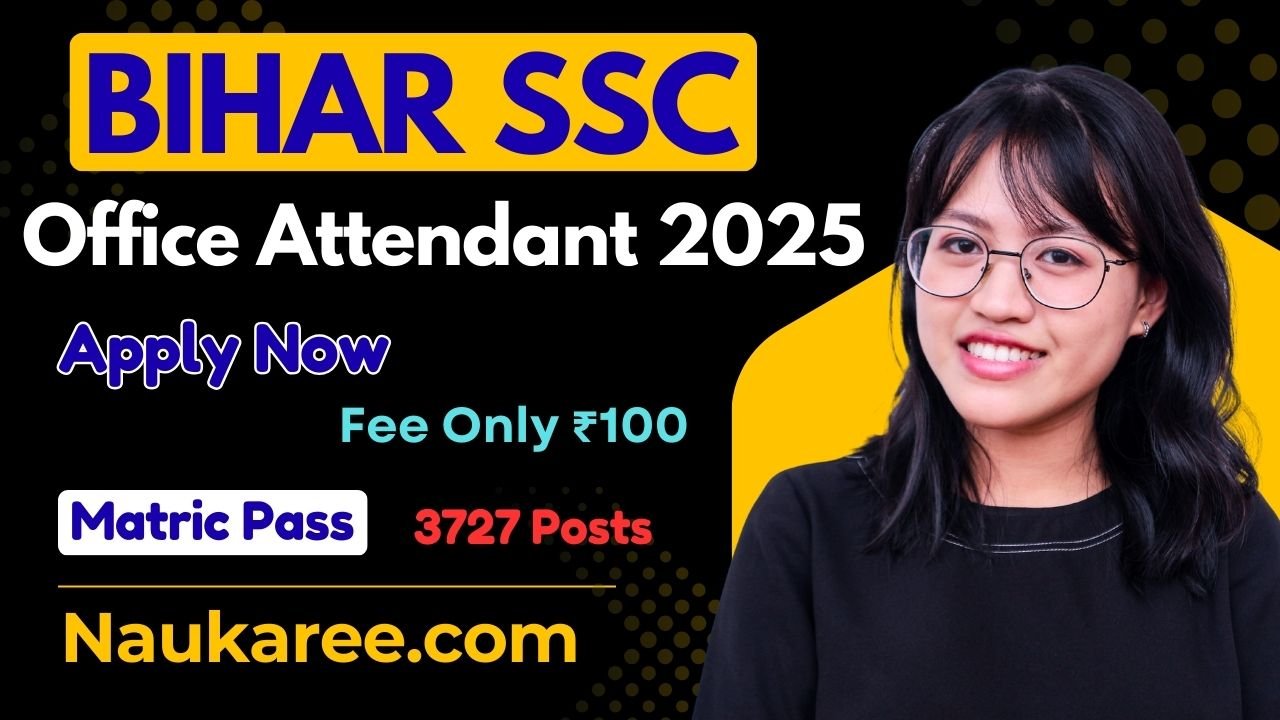 Bihar SSC Office Attendant Recruitment 2025