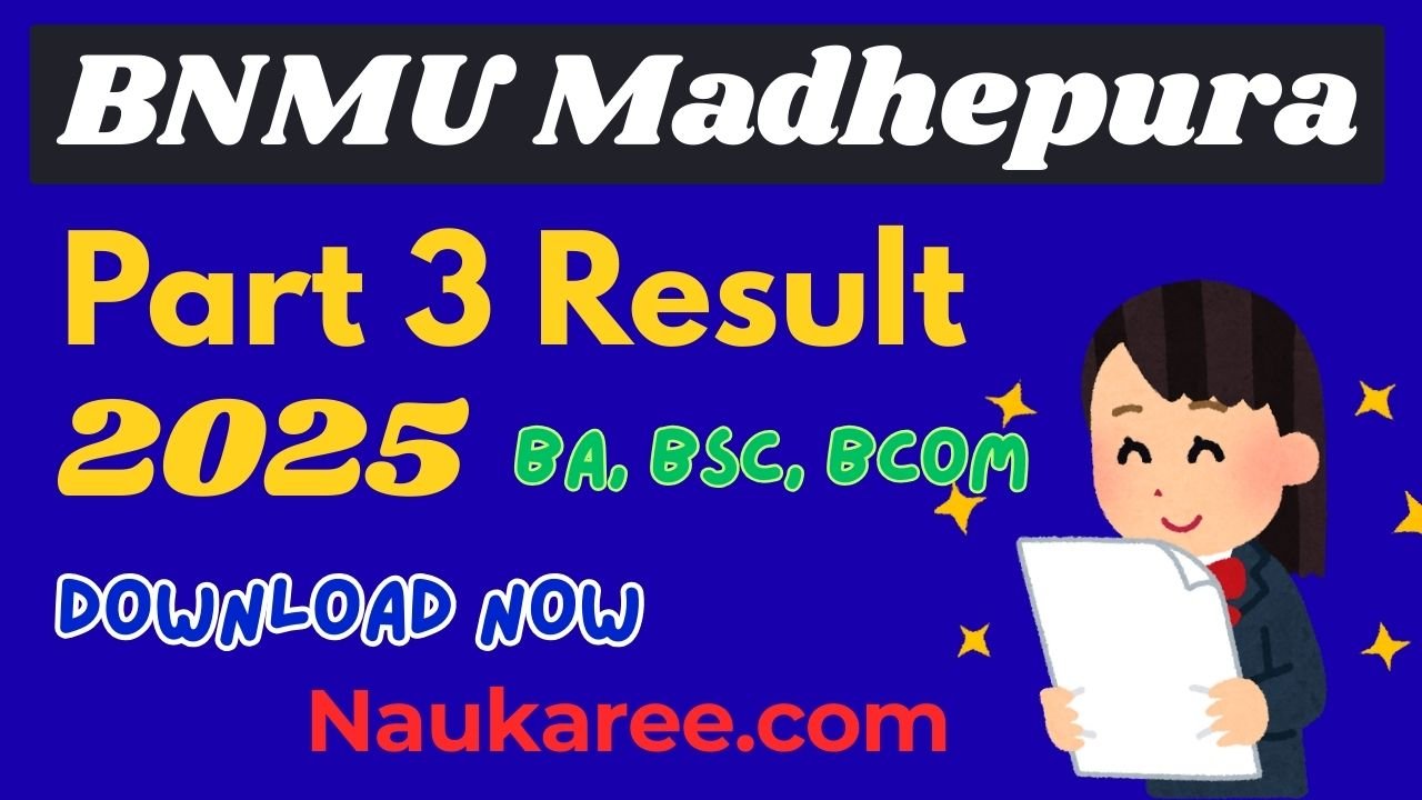 BNMU Madhepura Degree Part 3 Result 2025