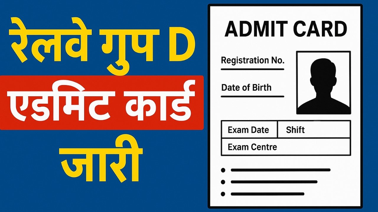 Railway RRB Group-D Admit Card 2025